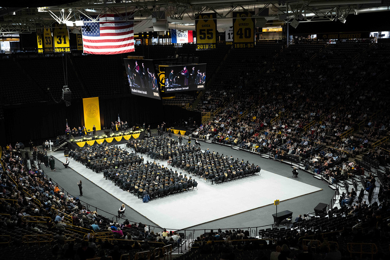 In total, about 1,800 University of Iowa students received their degrees during fall 2022 commencement ceremonies.