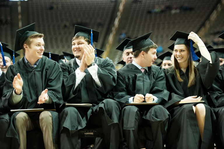 graduates seated