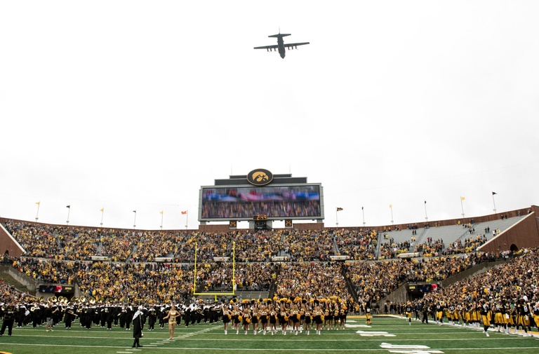 flyover before 2017 homecoming game