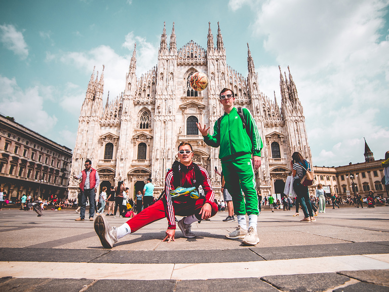 “Italian Soccer Dream,” a photo by John Donahue, taken at the Duomo di Milan, Milan, Italy
