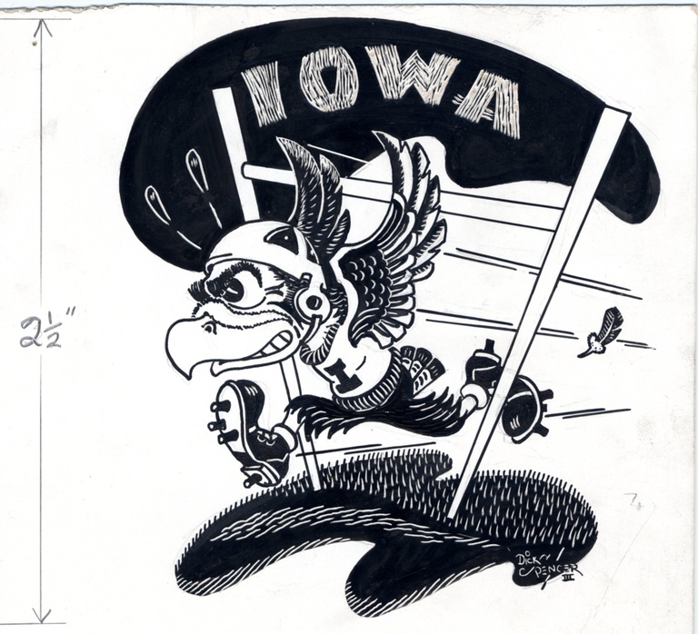 Early drawing of Herky