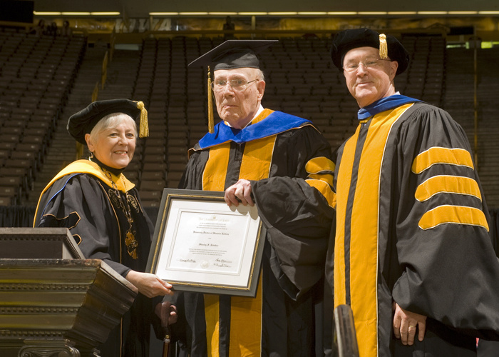 Stanley Redeker receives honorary degree