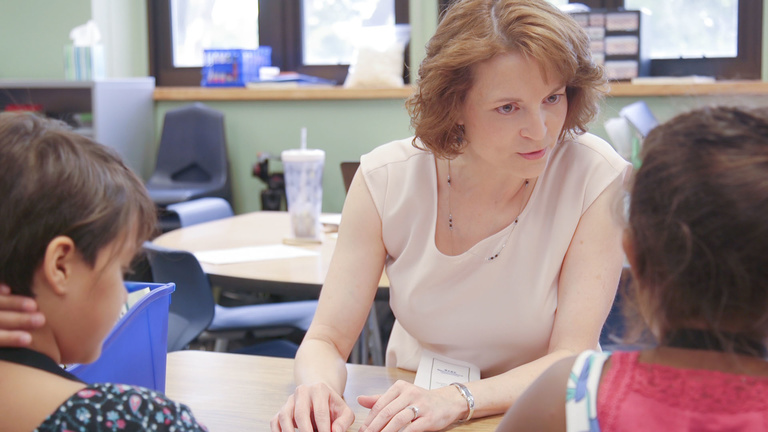 Deborah Reed and students