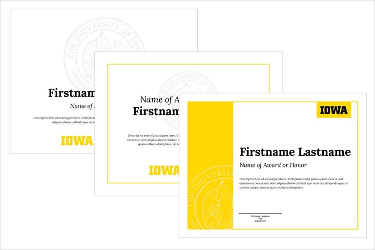 branded certificate graphic
