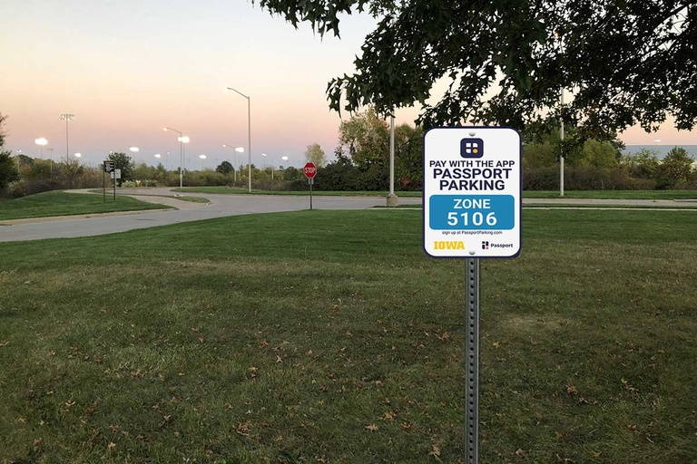 passport parking sign