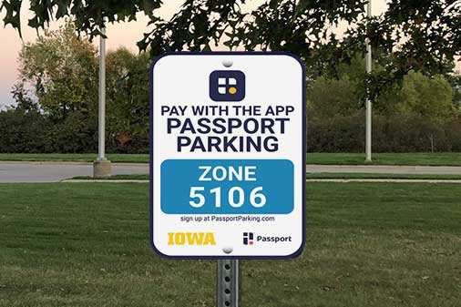 parking pass sign