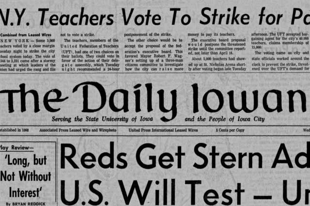 daily iowan masthead