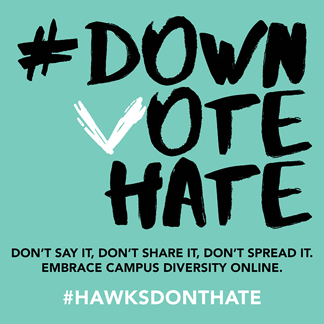 down vote hate logo