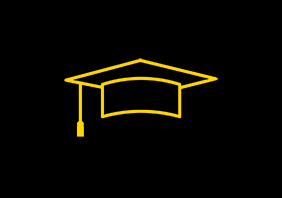 email icons graduation cap