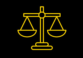 email icons scales of justice