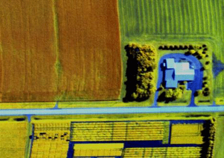 satellite photo of farm