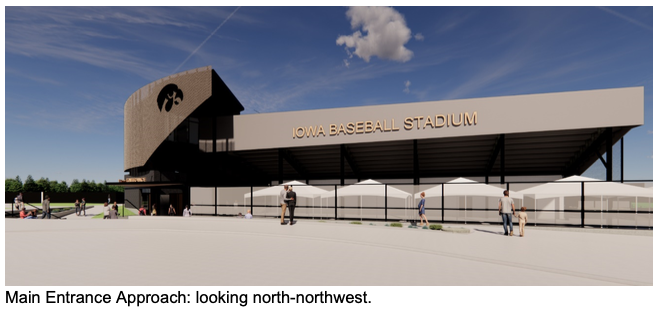 An architect's rendering of the renovated stadium