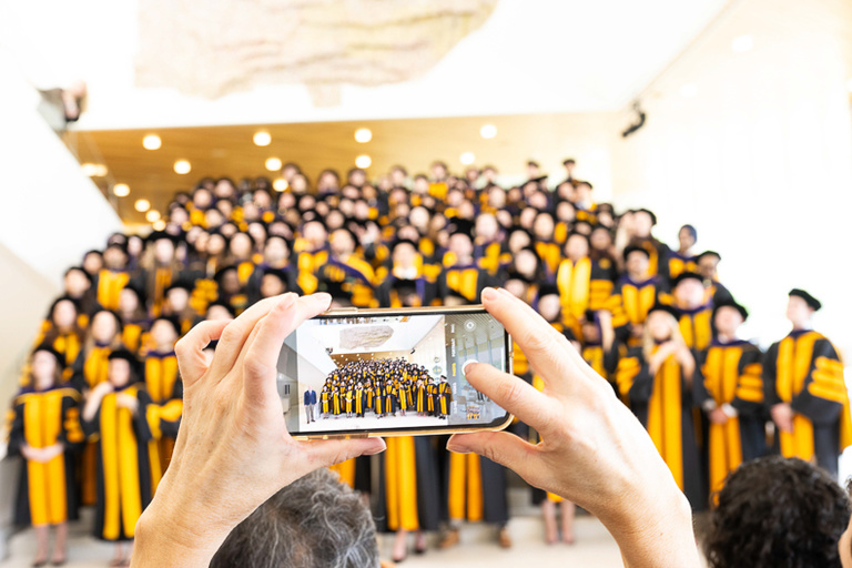 College of Law graduates take group photo