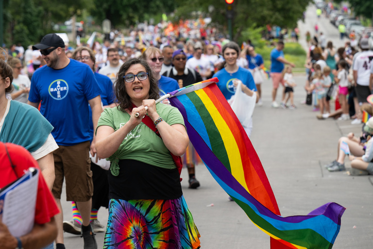 Iowa City Pride parade 2024