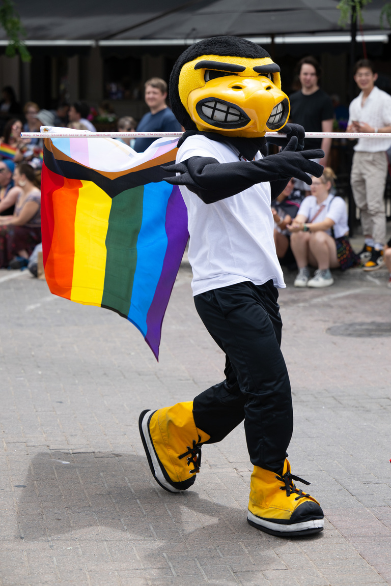 Iowa City Pride parade 2024