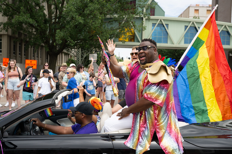 Iowa City Pride parade 2024