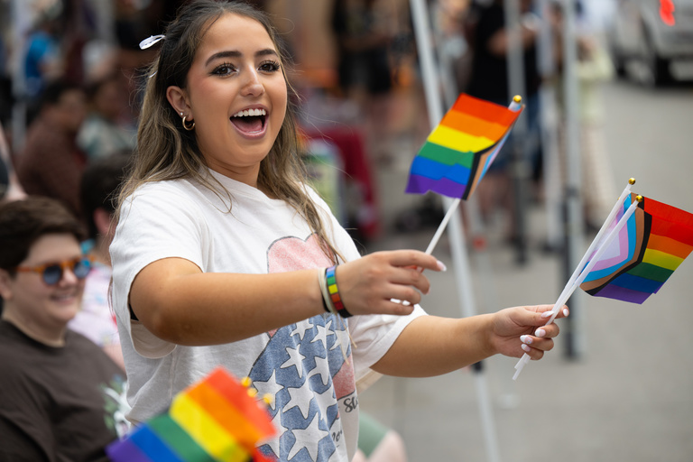 Iowa City Pride parade 2024