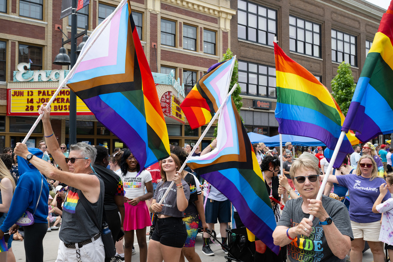 Iowa City Pride parade 2024