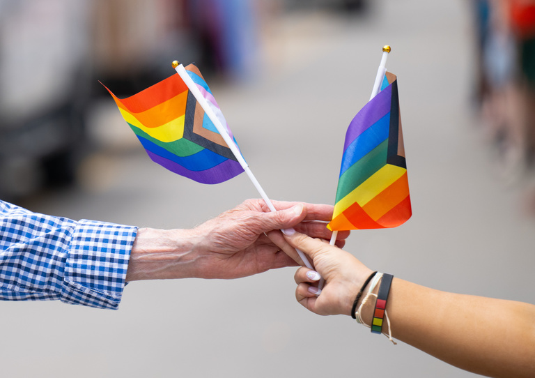 Iowa City Pride parade 2024