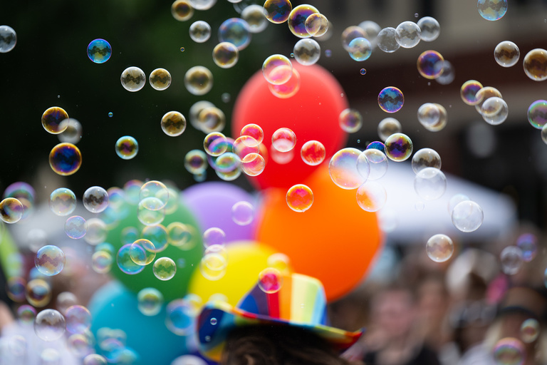 Iowa City Pride parade 2024