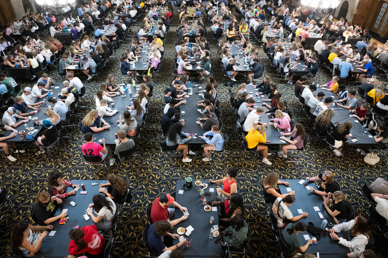 Students playing Bingo