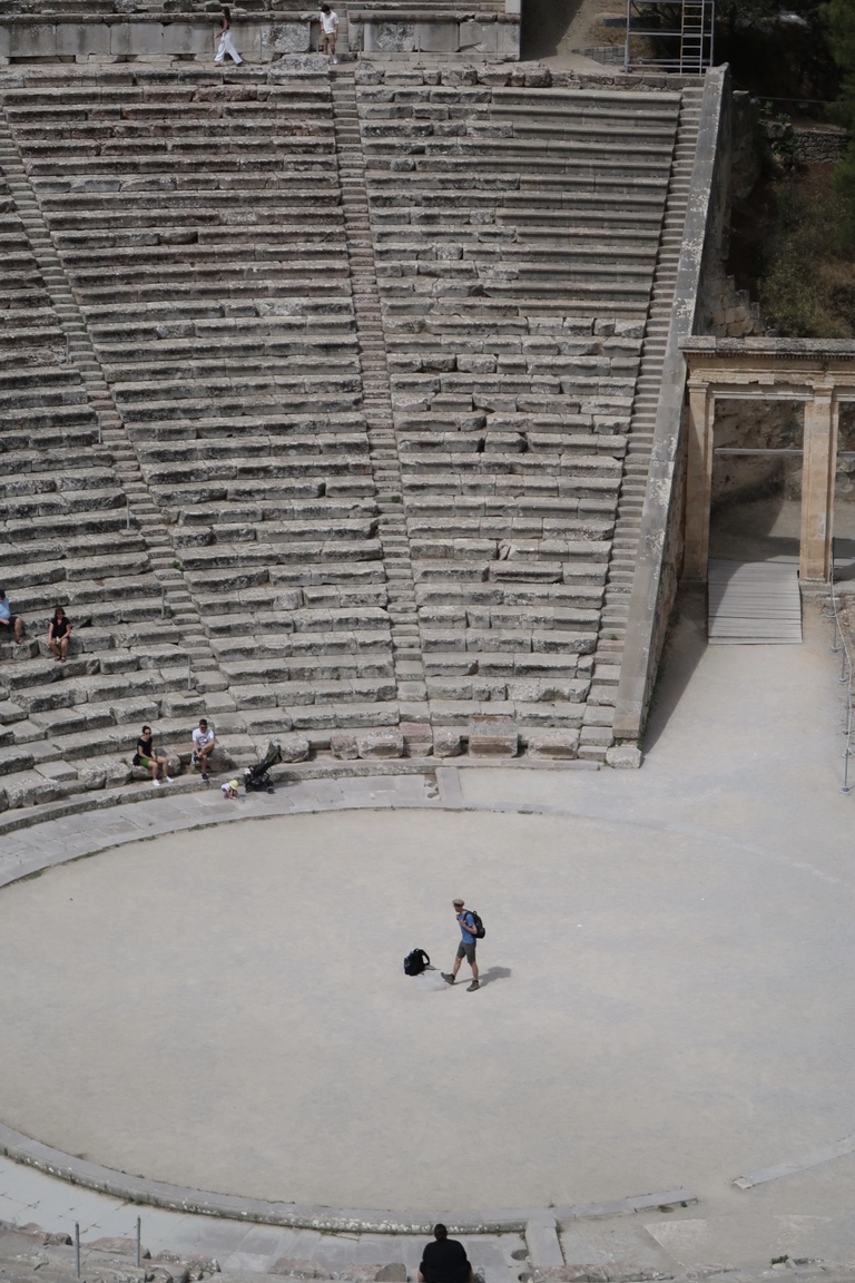 Ancient theater in Epidaurus, Greece