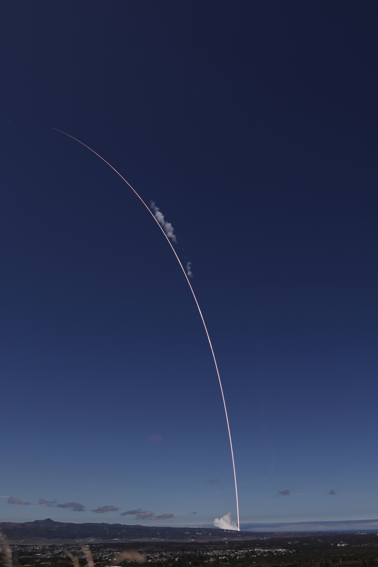 Video still of the TRACERS rocket launch