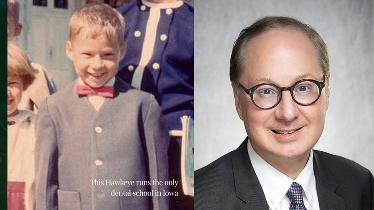 Clark Stanford as a child and today