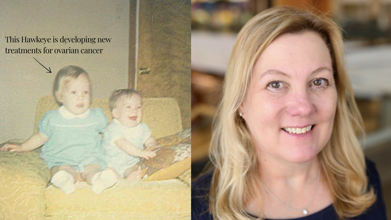 Jill Kolesar as a child and today