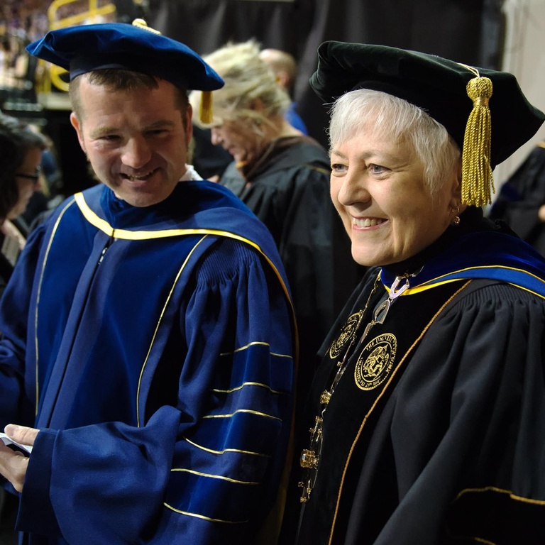 UI President Sally K. Mason.