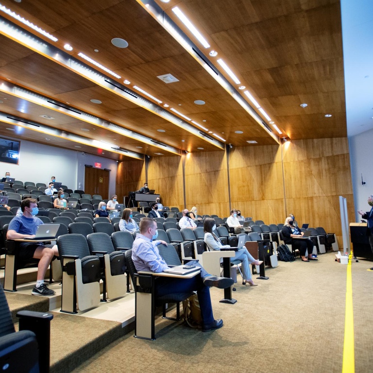 students in lecture hall