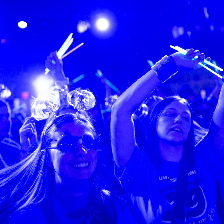 For 24 hours,  Dance Marathon participants are encouraged to not sit, sleep, or consume caffeine to celebrate the kids who beat cancer, support those who are still battling, and remember those who have passed.