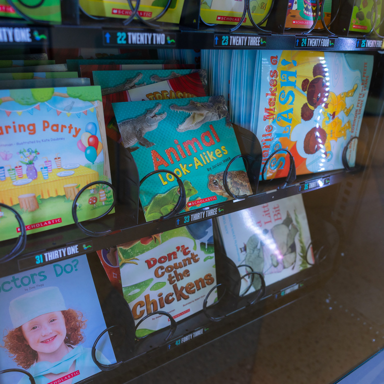 Caitlin Clark book vending machine