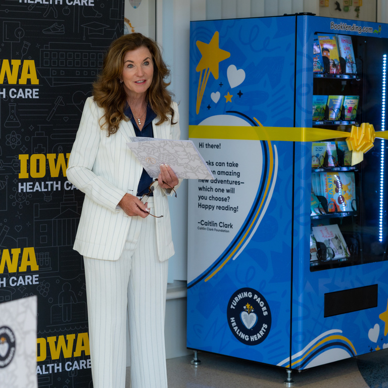 Caitlin Clark book vending machine