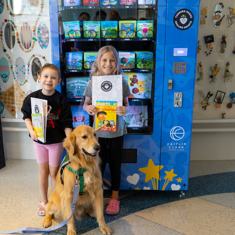 Caitlin Clark book vending machine