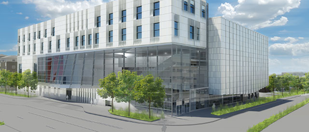 architectural rendering of new music building