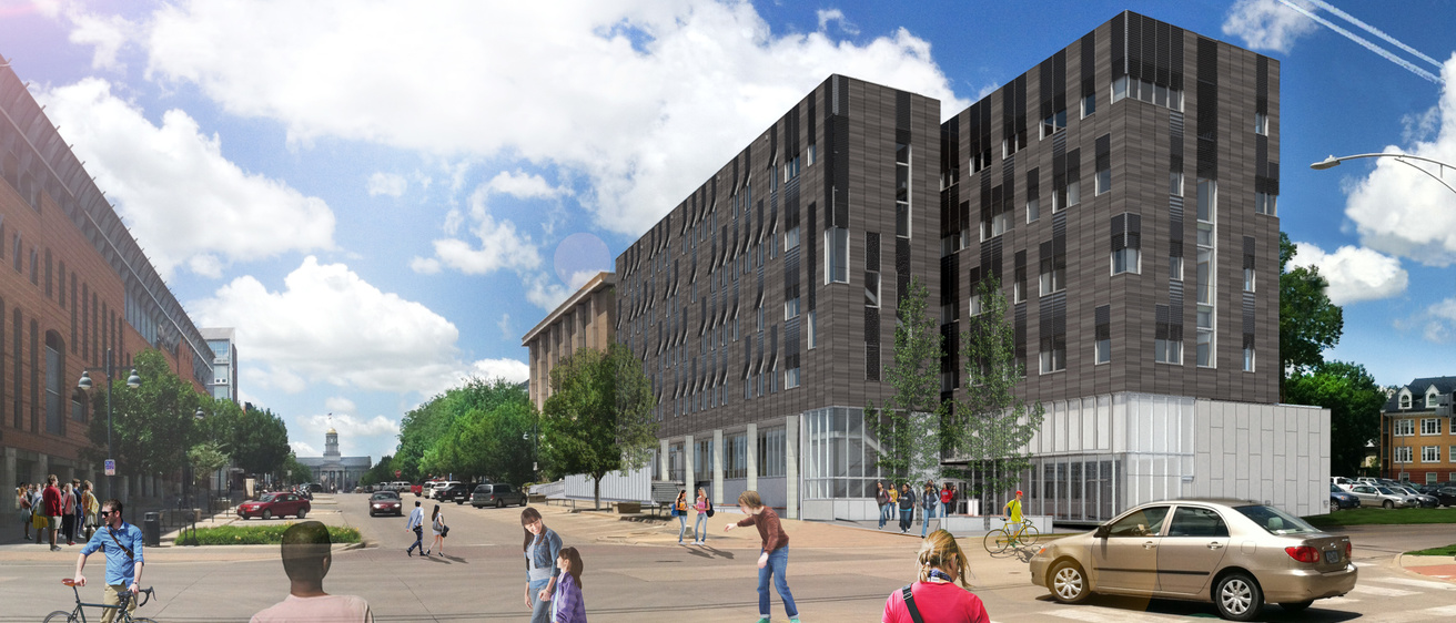 rendering of the new psychological and brain sciences building