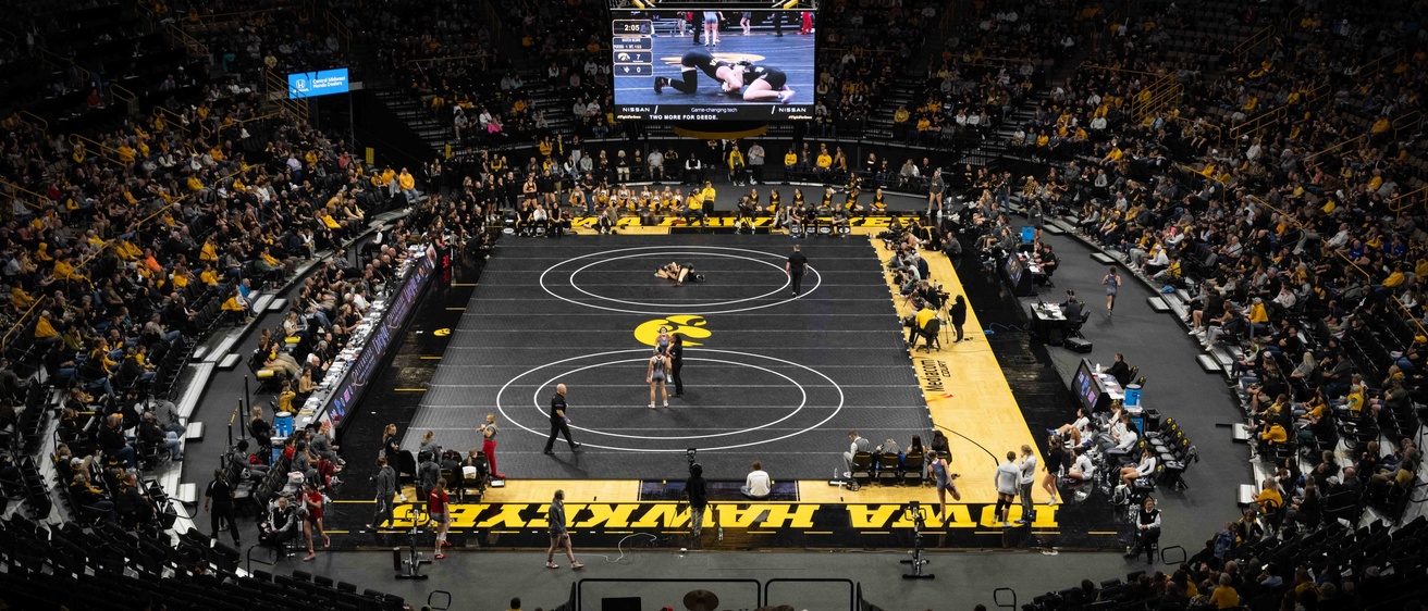 Fans at Carver-Hawkeye Arena 