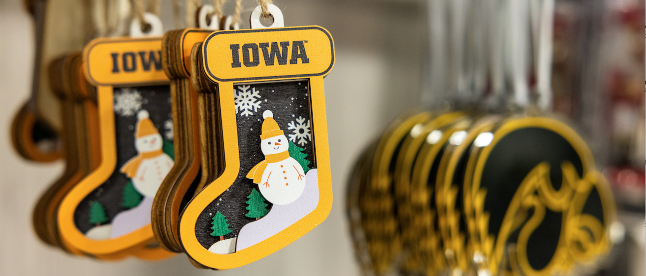 Photo of Iowa ornaments 