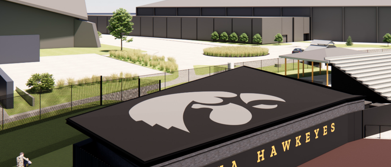 Rendering of the proposed clubhouse at Duane Banks Field