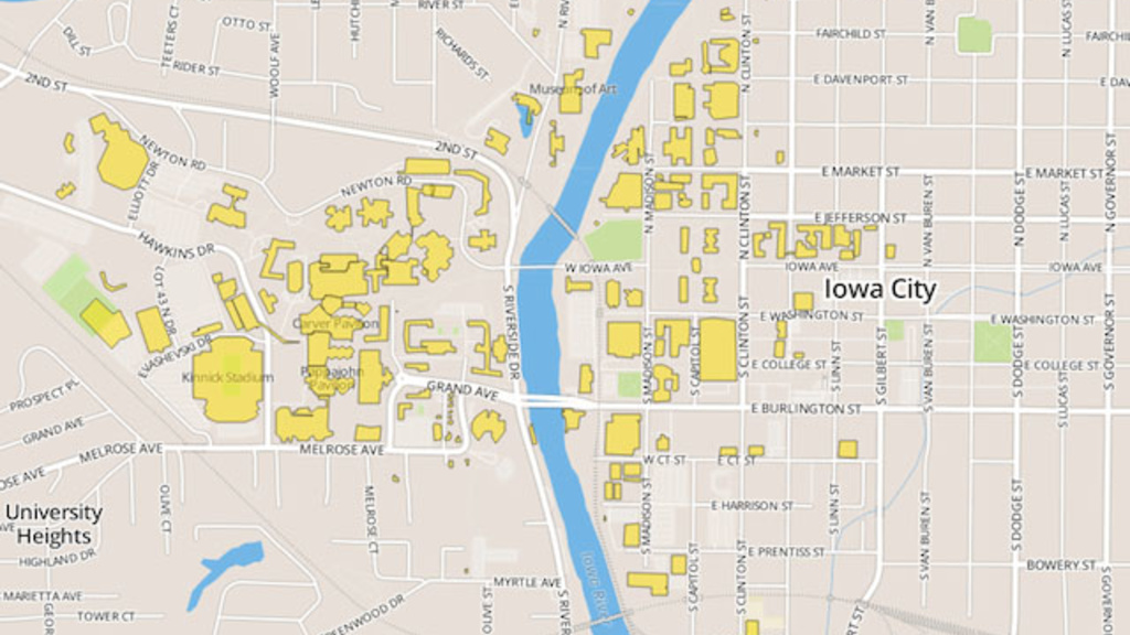 Map of the UI campus