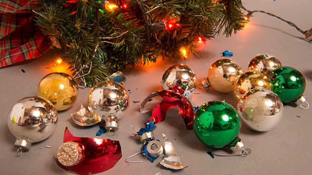 Broken Christmas ornaments