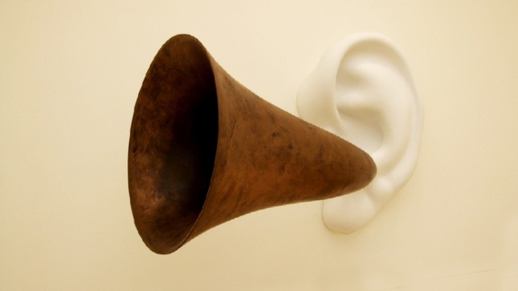 ear with megaphone