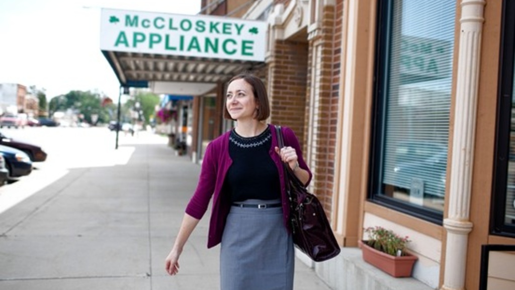 Kay Oskvig, a rising second-year law student, in Garner, Iowa, where she is a summer clerk.
