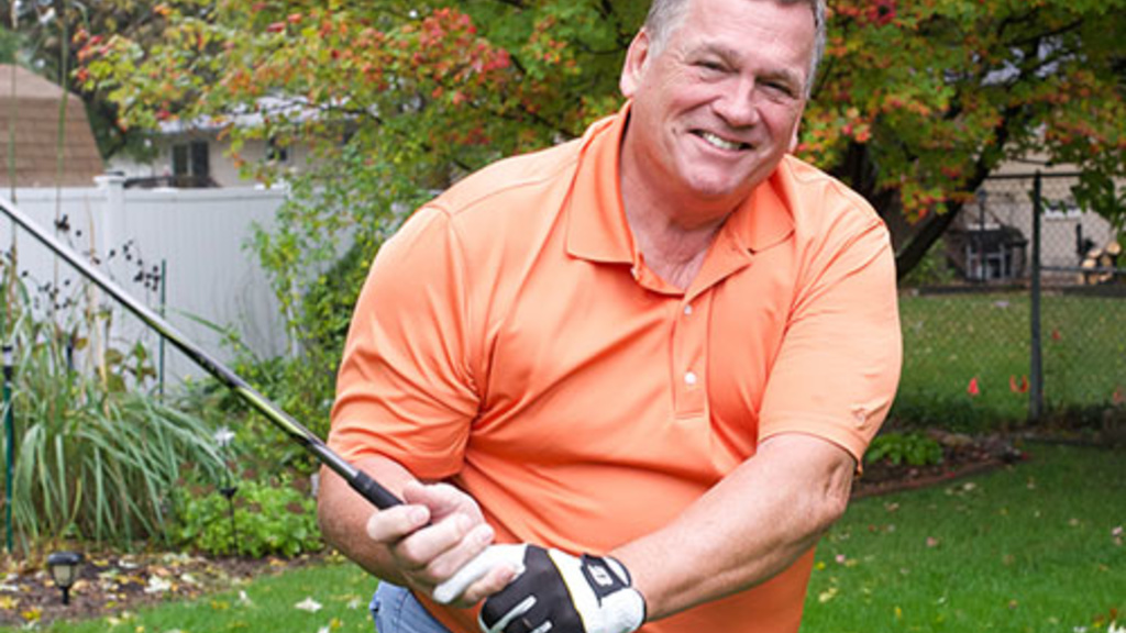 Billy Albritton of East Peoria, Ill., enjoys golf