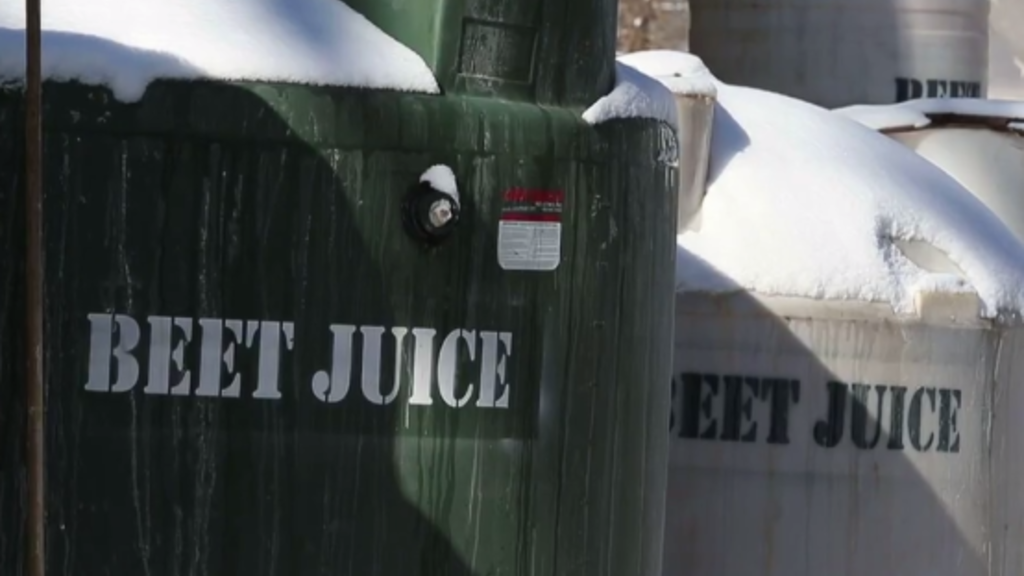 tanks of beet juice