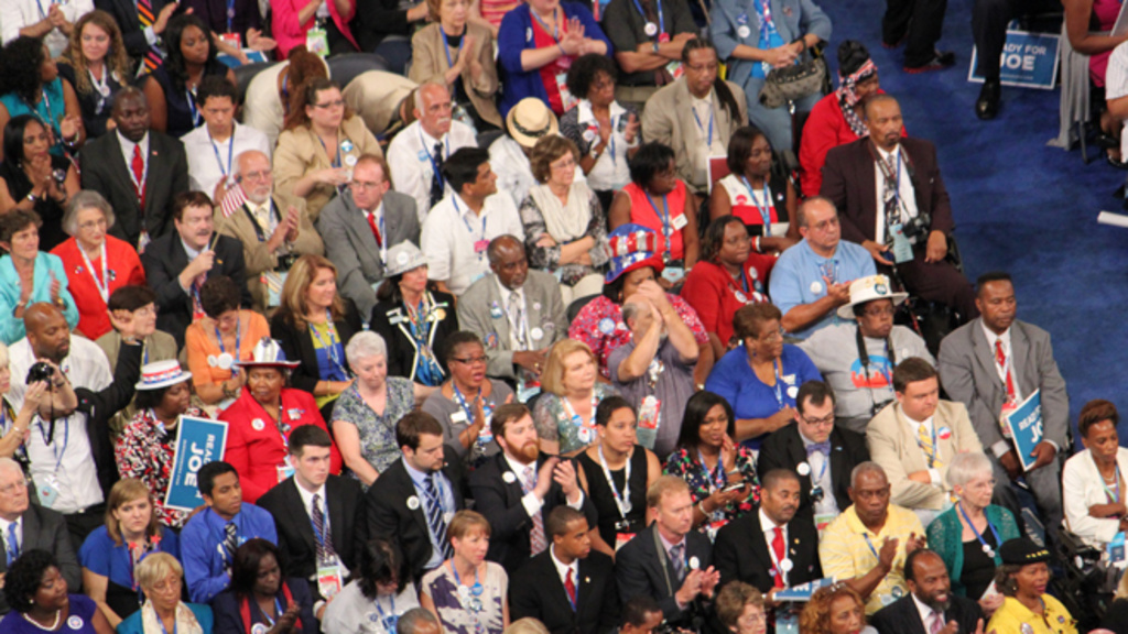 Democratic National Convention crowd