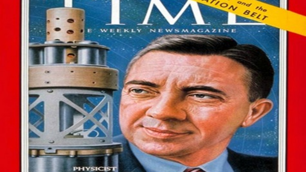 TIME Magazine cover with image of UI physicist James Van Allen