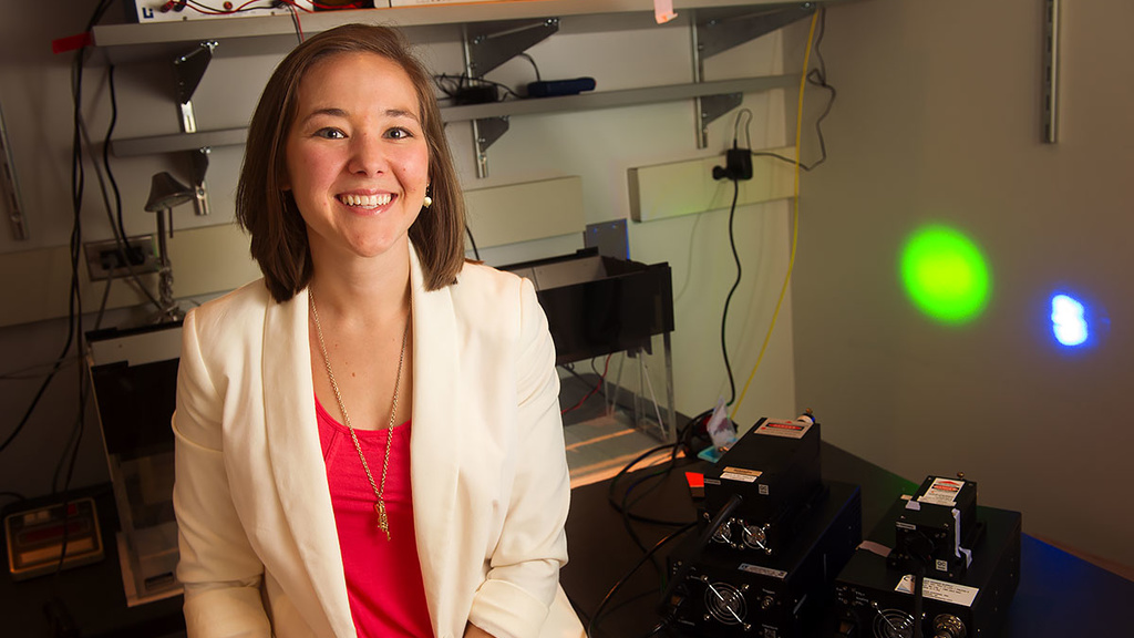 Mary Huff in her lab