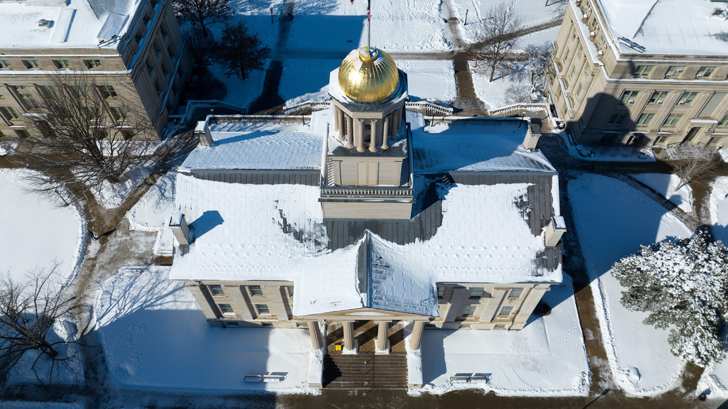 Snow on Old Capitol